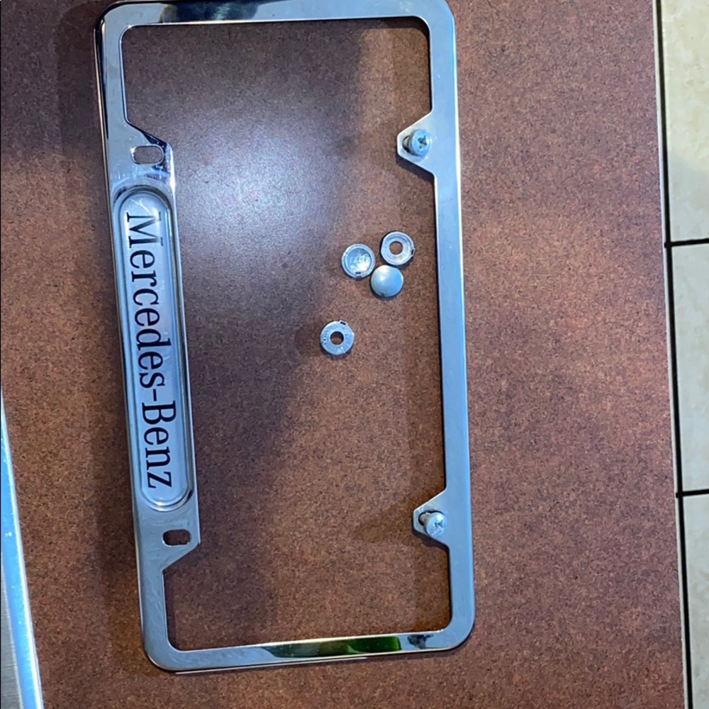 Mercedes Benz car plate holder